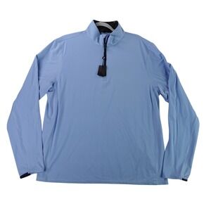 Greyson Quarter Zip Pullover Men XL Light Blue Performance Long Sleeve 10716